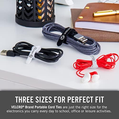 Velcro marke Portable Organizator kablova | Organizirajte žice za slušalice, kablove za punjenje, kablove