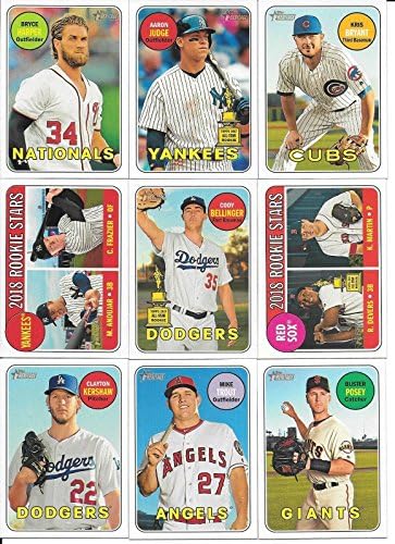 2018 TOPPS Heritage MLB bejzbol Kompletna mint Basic 400 kartica za ručno sakupljana postavljena na osnovu