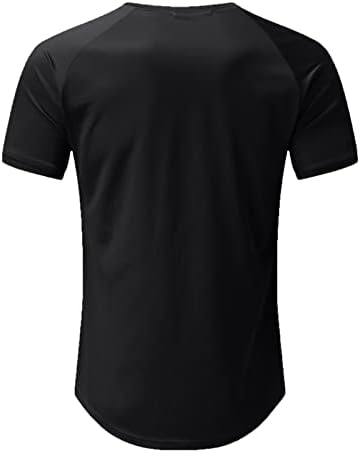 XXBR muške majice kratkih rukava Ljetni boju blok patchwork prugasti ramena The The Slim Fit Workout Mišić