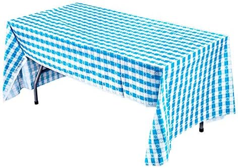 Dimenzije stranke Plastična pravokutanija 54 x108 | Blue Gingham | 1 PC poklopac stola