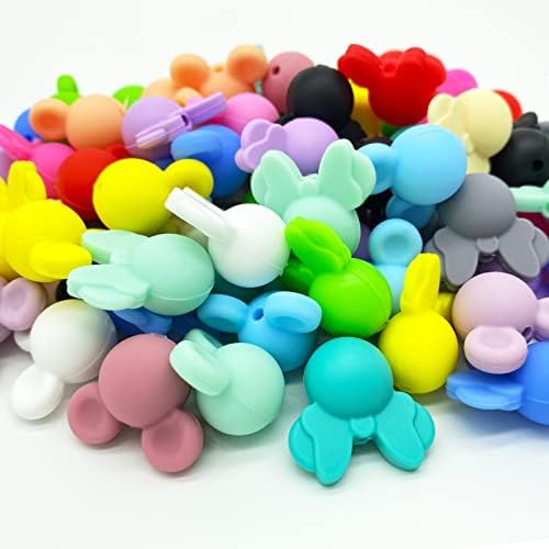 Silikonske perle 14mm slatki oblik okrugle silikonske perle razne boje Silikonski dodatak za privjesak za