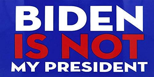 Biden nije moj predsjednik Blue Vinil naljepnica od branika od vinila
