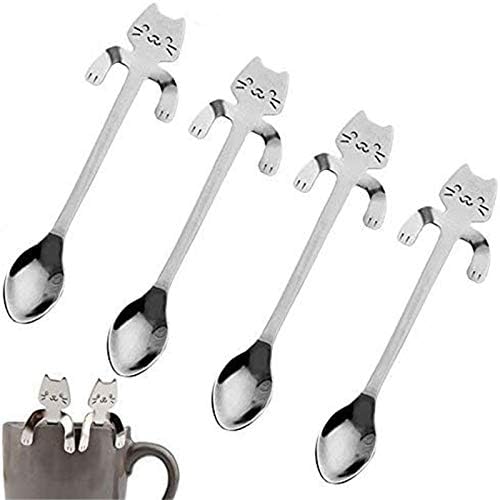 Roning stolni prostirci 4 kom. Mini mačka kitty čajna supa šećerna desert začinski kašika malih trpezarijskih