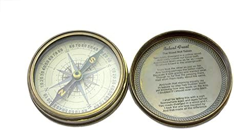 Novelika mesingana sundial kompas Pomorski kompas Jahanje planinarenje Compass Mesing kompas