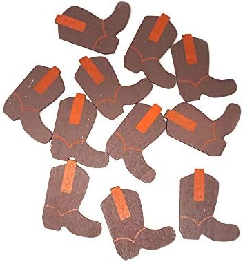 Homeford Male kaubojske čizme Drvene favorize, smeđe, 1-1 / 2-inčne, 100 brojeva
