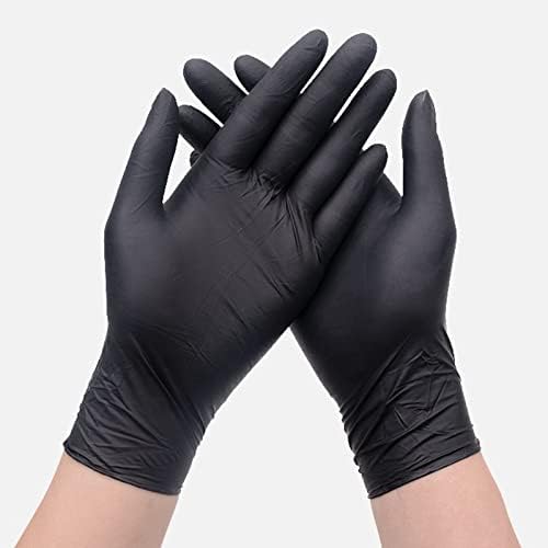 Jenbode one Pairs XL Crne nitrilne rukavice za suhu hidratantnu kozmetičku ekcemu za ruke i inspekciju nakita