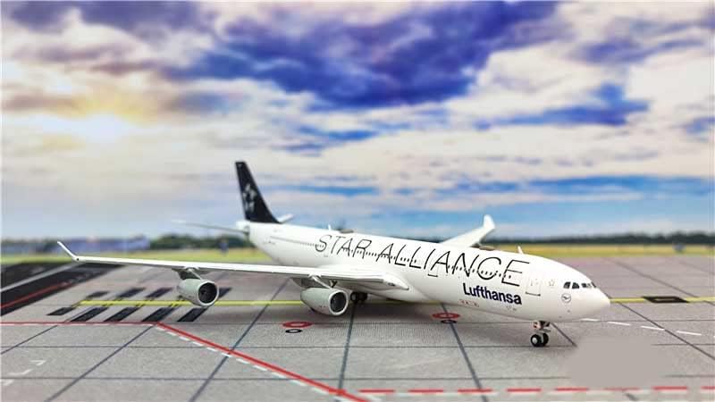 Jc Wings Lufthansa za Airbus A340-300 D-Aign Star Alliance 1/400 Diecast avion unaprijed izgrađen Model