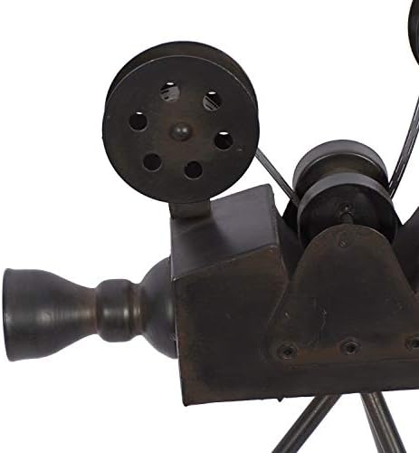 Deco 79 skulptura metalnih filmskih kamere, 12 x 7 x 15 , smeđa