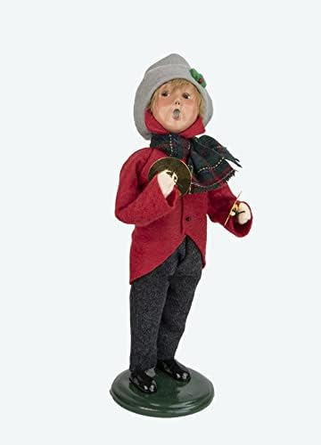 Byersov izbor Glazbeni porodični dječak Caroler Figurine 1224B iz zbirke specijalnih porodica