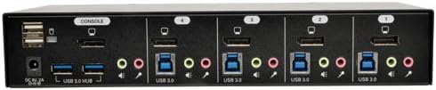 TRIPP LITE 4-Port DisplayPort KVM prekidač sa Audio, kablovima & USB 3.0 Hub