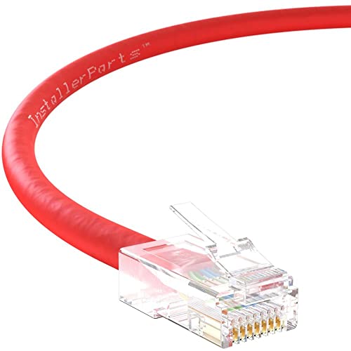 InstalaterParts (10 paketa Ethernet kabel CAT5E Kabel UTP ne-digne 5 FT - Crvena - Profesionalna serija