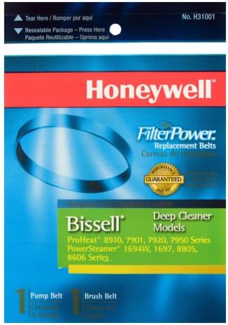Honeywell H31001 Bissell dubinski čistač modeli; sadrži 1 pojas pumpe i 1 pojas za četkicu