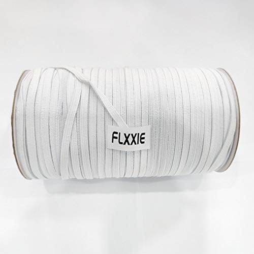FLXXIE dužina 100 metara 1/4 inča širina pletena elastična traka, rastezljiva ravna elastična rola za užad