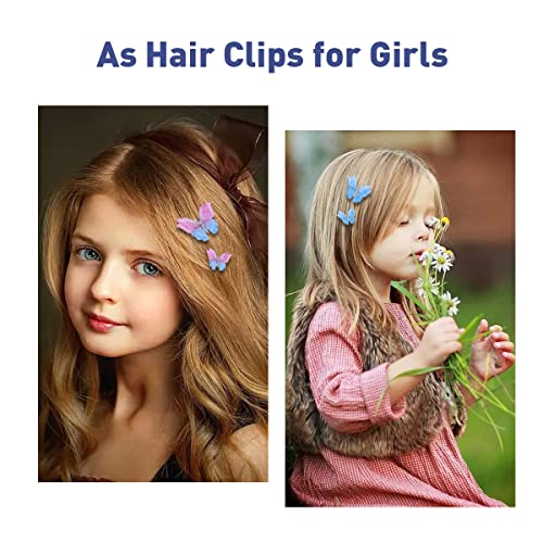 16 komada leptir kopče za kosu svjetlucave ukosnice za kosu za tinejdžere Dodaci za kosu za žene i djevojke(Zlatni
