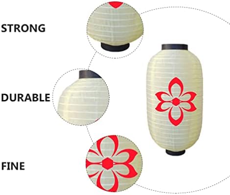Solustre vanjski dekor vanjski dekor 2pcs Japanski papir Lanterni cvetovi Kineski lampioni Viseći ukras