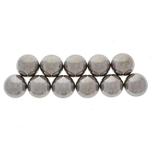 Hypnotic Gems: 20 kom Silver Magnetic hematita runde - 1 inch Size - Bulk keramičke feritne magnete za Crafting,