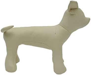 LoveLongLong PU kožni pas Manequins stojeći modeli za prikaz za pse odjeću za kućne ljubimce Bež s
