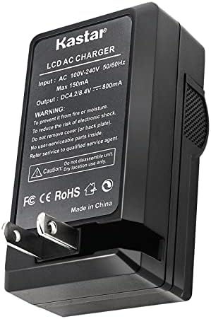 Kastar NP-60 LCD izmjenični punjač kompatibilan s Ricoh DB-40 DB-43 BJ-2, ​​Samsung SLB-1037 SLB-1137 SBC-47,