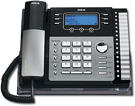 RCA Visys 25424re1 4-line Proširivi zvučni telefon sa pozivom i ID / INTER-a / interfon, srebro