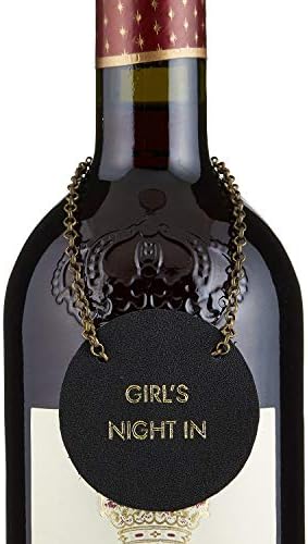 Kreativni brendovi Vino 1948 crna kožna bočica, 2 inča, noć za djevojke