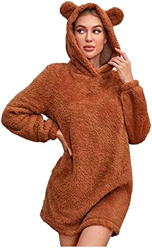 Shopeessa nejasne odjeće za žene Slatki medvjedi kostim Halloween Onesie Sleep Bagere Dugi rukav Zip Up