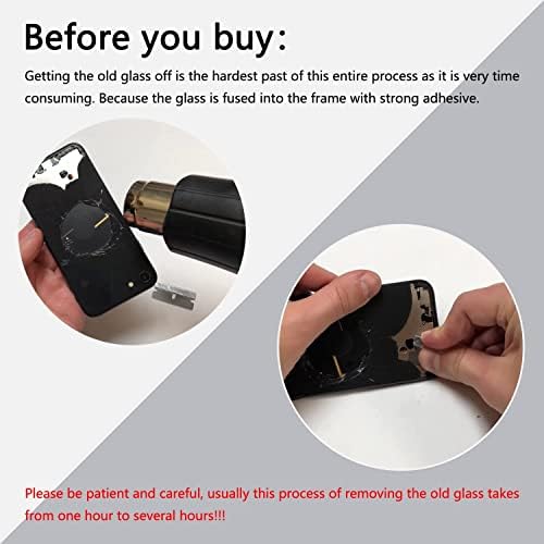 ABUSVEX Original Back Glass zamena za iPhone 11 6.1 inčni svi nosači sa unapred instaliranim lepkom i popravkom