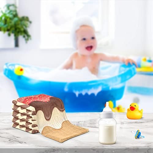 VVFelixl Baby Muslin krpe, vafli tekuće čokoladne baby krpe, pamučni ručnik za bebe za novorođenčad dječake
