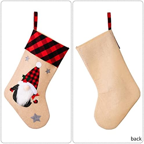 Baterija Garland 6ft Velike čarape Candy Socks Božićni ukrasi Kućni odmor Božićni ukrasi za zabave Kristalne