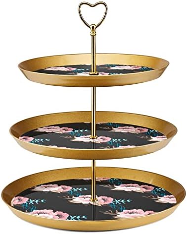 3 resied stalak za desert Cupcake Voće ploča Plastična služljiva držač za prikaz za vjenčanje za rođendan