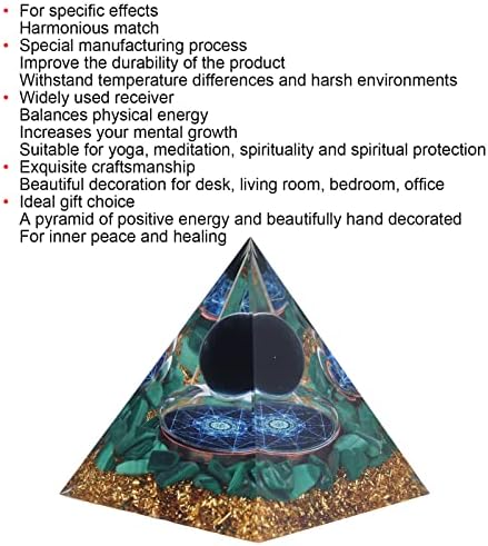 Orgonite piramide Obsidian pokloni zacjeljivanje kristala piramide čakra kamenje zaštita reiki čakra meditacija