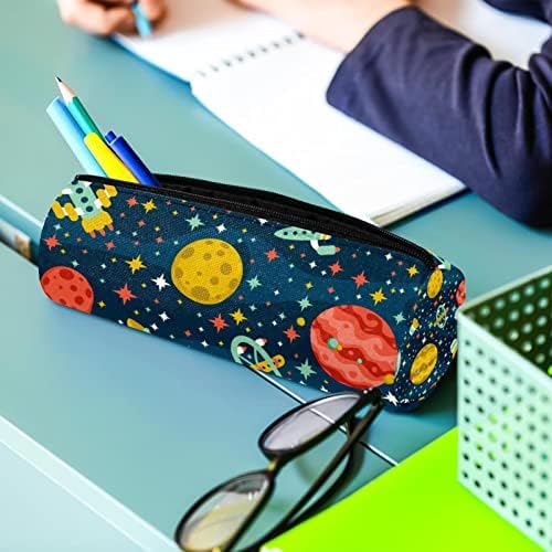 Space Star Planet Spaceship uzorak za olovku Case Studentski dopisnica torbica sa zatvaračem olovka Šminka