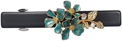 Kozbine stezaljke Vintage cvjetni klip za kosu Floward Cvijet crni isječak Francuski temperament Top Clip