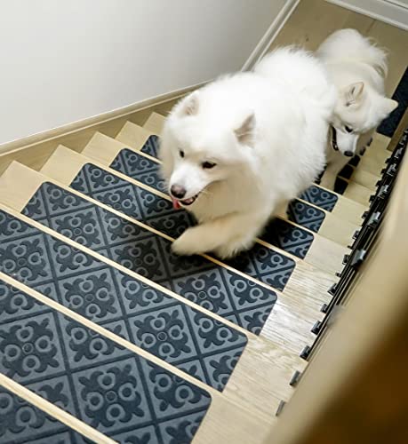 Linconson 15 pakovanje anti klizni tepih stepenice | 8 x 30 | Uklonjivi i pranje trkača za stepenice sa