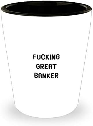 Jebeni Veliki bankar, smiješni bankar 1.5 oz čaša za piće i Espresso, za bankara