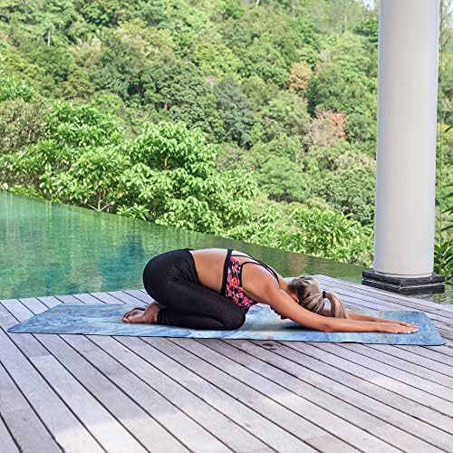Yoga Mat Suede štampani sklopivi putni Neklizajući fitnes & amp; podloga za vježbanje za Hot Yoga Pilates