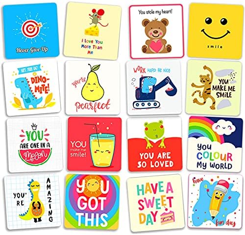 Joachio Lunch Box Notes For Kids, Inspirational and Motivational 60 Pieces Cards lunch Notes For Girls,
