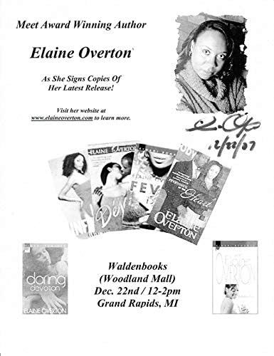Elaine Overton potpisao knjigu Potpisivanje susret i pozdravi 8.5x11 Flyer Autor br. 2 - NHL AUTOGREMIRANI
