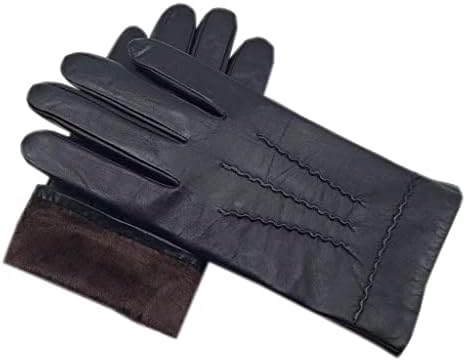 N / A zimske muške rukavice za zapešće Crne jesenske topline zadebljane vanjske rukavice za jahanje muške