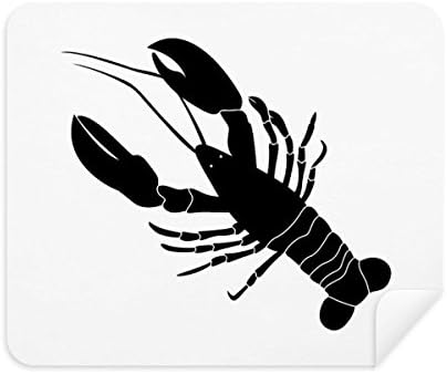Crni škampi Marine Life Ilustracijska tkanina za čišćenje ekrana čistač ekrana 2pcs antilop tkanina