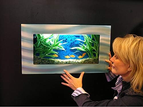 Aussie Aquariums AA-MINIVIEW-Bsilver 2.0 zidni akvarijum, brušeno srebro
