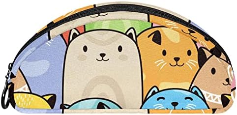 Tbouobt kozmetičke vrećice za žene, torba za šminku Travel Toaletna torba Organizator, crtane mačke u boji