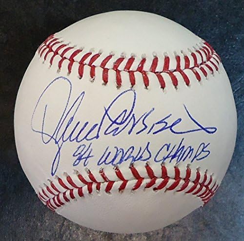 Lance Parrish autografirao bejzbol - Službena glavna liga lopta upisala 84 šampione
