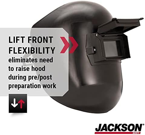 Jackson Safety PL 280 Napa za zavarivanje cijevi-Flip front Welding Helmet - nijansa 10