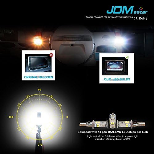 JDM Astar Super Bright Error Besplatno 360 stepeni sjaj 921 912 GX-3020 čipseti Bijele LED žarulje za sigurnosnu