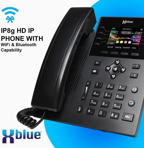 XBLUE QB2 System snop sa 8 IP8G IP telefona, uključujući automatsko polaznik, govornu poštu, mobitel i daljinsko