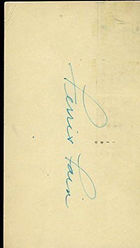 Ferris Fain D.01 potpisan JSA CERT naljepnica 1952 FDC autentični autogram