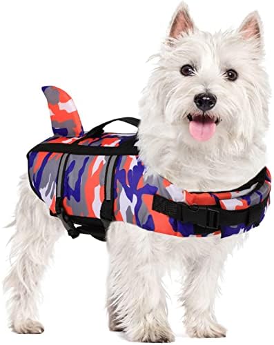 AoFitee Pseća jakna za pse Sigurnosni prsluk za ljubimce, reflektirajući podesivi psi LifeSaver Presverver