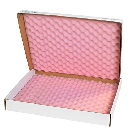 BOX USA BFSA12122 antistatički pjeni, 12 x 12 x 2 3/4, ružičasto / bijelo