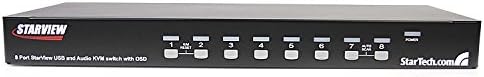 2CN6221 - StarTech.com 8 Port rackmount USB VGA KVM Switch w / Audio