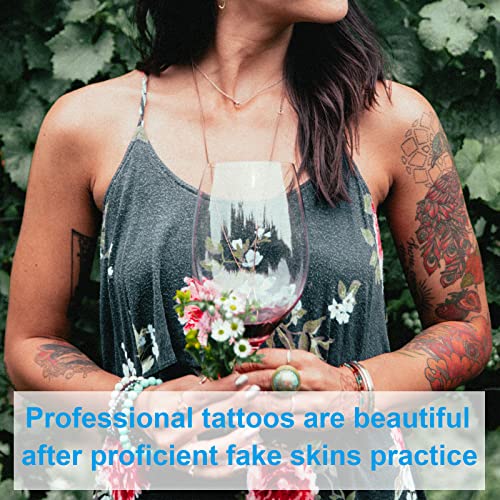 3mm Vježba tetoviranja kože prazna lažna koža meki silikon dvostruke strane 8 x 12 & 7, 4x5, 6 Vježba tanke